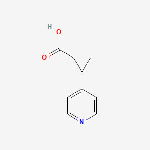 molecular formula C9H9NO2 B3029021 2-(吡啶-4-基)环丙烷-1-羧酸 CAS No. 484654-49-1