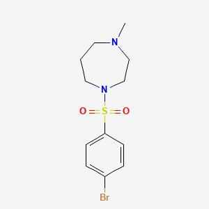 molecular formula C12H17BrN2O2S B3029023 1-((4-Bromophenyl)sulfonyl)-4-methyl-1,4-diazepane CAS No. 486422-31-5
