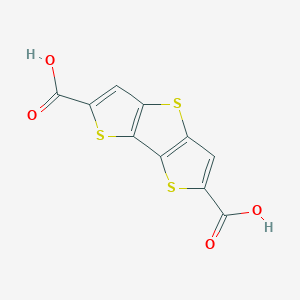 molecular formula C10H4O4S3 B3029039 二噻吩并[3,2-b:2',3'-d]噻吩-2,6-二甲酸 CAS No. 502764-53-6