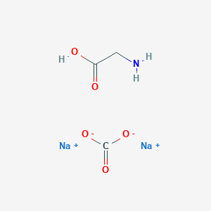 molecular formula C3H5NNa2O5 B3029053 Sodium glycine carbonate CAS No. 50610-34-9