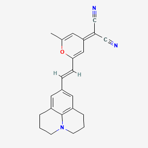 molecular formula C23H21N3O B3029062 4-(二氰亚甲基)-2-甲基-6-(朱洛利丁-4-基乙烯基)-4H-吡喃 CAS No. 51325-95-2