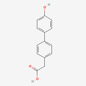 molecular formula C14H12O3 B3029063 (1,1'-Biphenyl)-4-acetic acid, 4'-hydroxy- CAS No. 51350-23-3
