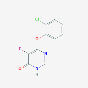 molecular formula C10H6ClFN2O2 B3029078 6-(2-Chlorophenoxy)-5-fluoropyrimidin-4(1H)-one CAS No. 519002-09-6