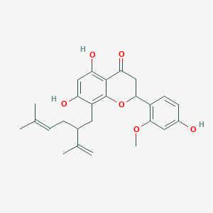 molecular formula C26H30O6 B3029097 Isokurarinone CAS No. 52483-02-0