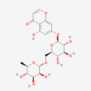 molecular formula C21H26O13 B3029098 5,7-Dihydroxychromone 7-rutinoside CAS No. 52538-46-2