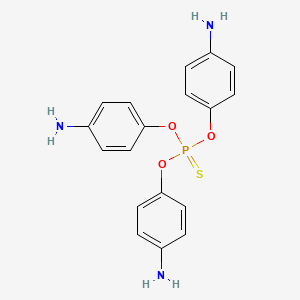 molecular formula C18H18N3O3PS B3029101 Tris(4-aminophenyl) thiophosphate CAS No. 52664-35-4