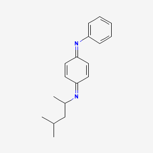 molecular formula C18H22N2 B3029105 Benzenamine, N-[4-[(1,3-dimethylbutyl)imino]-2,5-cyclohexadien-1-ylidene]- CAS No. 52870-46-9
