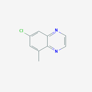 molecular formula C9H7ClN2 B3029113 7-氯-5-甲基喹喔啉 CAS No. 532934-94-4