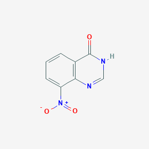 molecular formula C8H5N3O3 B3029121 8-硝基喹唑啉-4-醇 CAS No. 53638-54-3