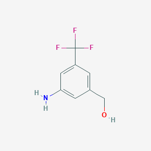 B3029125 (3-Amino-5-(trifluoromethyl)phenyl)methanol CAS No. 537039-44-4