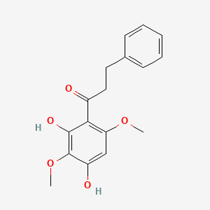 molecular formula C17H18O5 B3029133 1-(2,4-二羟基-3,6-二甲氧基苯基)-3-苯基丙烷-1-酮 CAS No. 54299-52-4
