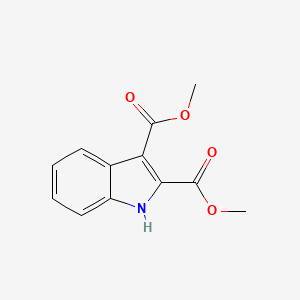 molecular formula C12H11NO4 B3029137 Dimethyl 1H-indole-2,3-dicarboxylate CAS No. 54781-93-0