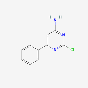 molecular formula C10H8ClN3 B3029141 2-氯-6-苯基嘧啶-4-胺 CAS No. 54994-35-3