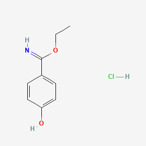 molecular formula C9H12ClNO2 B3029142 4-羟基苯甲酰亚胺乙酯盐酸盐 CAS No. 54998-28-6