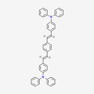 molecular formula C46H36N2 B3029143 1,4-双[(E)-4-(二苯胺)苯乙烯基]苯 CAS No. 55035-42-2