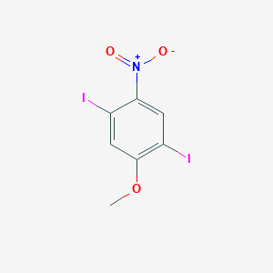 B3029145 1,4-Diiodo-2-methoxy-5-nitrobenzene CAS No. 55215-55-9