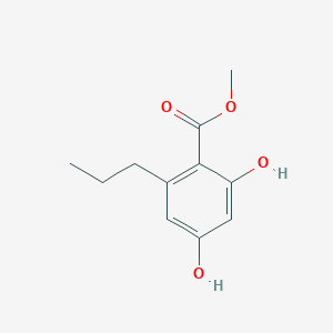 molecular formula C11H14O4 B3029148 2,4-二羟基-6-丙基苯甲酸甲酯 CAS No. 55382-52-0