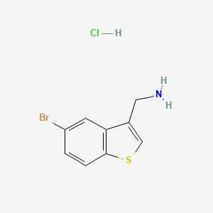 molecular formula C9H9BrClNS B3029154 (5-Bromobenzo[b]thiophen-3-yl)methanamine hydrochloride CAS No. 55810-75-8