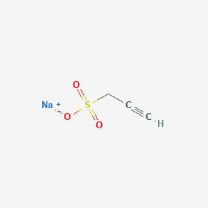 molecular formula C3H3NaO3S B3029159 2-Propyne-1-sulfonic acid, sodium salt CAS No. 55947-46-1