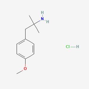 molecular formula C11H18ClNO B3029173 1-(4-甲氧基苯基)-2-甲基丙烷-2-胺盐酸盐 CAS No. 56490-93-8
