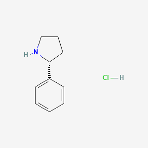molecular formula C10H14ClN B3029174 (R)-2-苯基吡咯烷盐酸盐 CAS No. 56523-48-9