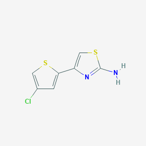 molecular formula C7H5ClN2S2 B3029186 2-Thiazolamine, 4-(4-chloro-2-thienyl)- CAS No. 570407-10-2