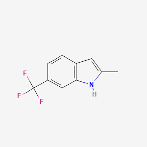 molecular formula C10H8F3N B3029192 2-Methyl-6-(trifluoromethyl)-1H-indole CAS No. 57330-48-0