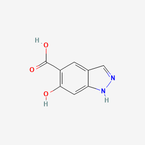 molecular formula C8H6N2O3 B3029198 6-hydroxy-1H-indazole-5-carboxylic acid CAS No. 574758-53-5