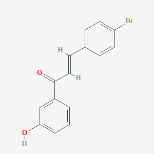 molecular formula C15H11BrO2 B302920 3-(4-Bromophenyl)-1-(3-hydroxyphenyl)-2-propen-1-one 