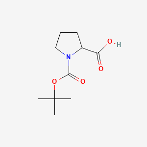 molecular formula C10H17NO4 B3029229 1-(Tert-butoxycarbonyl)pyrrolidine-2-carboxylic acid CAS No. 59433-50-0