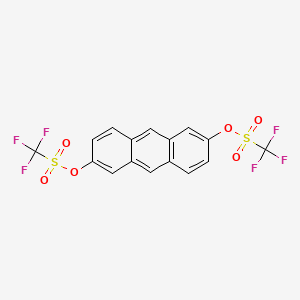 molecular formula C16H8F6O6S2 B3029232 2,6-Bis(trifluoromethanesulfonyloxy)anthracene CAS No. 594838-61-6