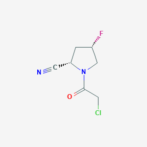 molecular formula C7H8ClFN2O B3029236 (2S,4S)-1-(2-Chloroacetyl)-4-fluoropyrrolidine-2-carbonitrile CAS No. 596817-06-0