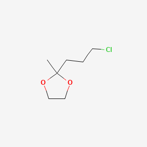 molecular formula C7H13ClO2 B3029241 2-(3-Chloropropyl)-2-methyl-1,3-dioxolane CAS No. 5978-08-5