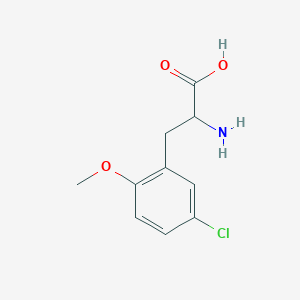 molecular formula C10H12ClNO3 B3029255 2-氨基-3-(5-氯-2-甲氧基苯基)丙酸 CAS No. 603105-71-1