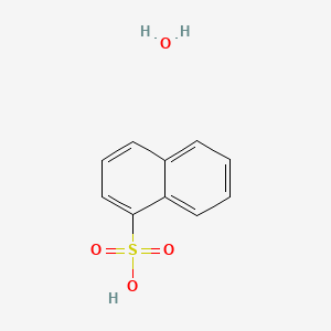 molecular formula C10H10O4S B3029261 Naphthalene-1-sulfonic acid hydrate CAS No. 6036-48-2