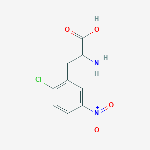 molecular formula C9H9ClN2O4 B3029265 2-氨基-3-(2-氯-5-硝基苯基)丙酸 CAS No. 603941-08-8