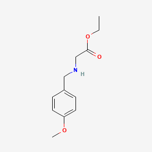 molecular formula C12H17NO3 B3029279 Ethyl 2-((4-methoxybenzyl)amino)acetate CAS No. 60857-16-1