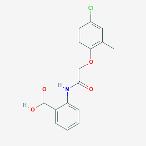 molecular formula C16H14ClNO4 B302932 2-{[(4-Chloro-2-methylphenoxy)acetyl]amino}benzoic acid 