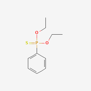 molecular formula C10H15O2PS B3029323 O,O-Diethyl phenylphosphonothioate CAS No. 6231-03-4