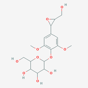 2-(Hydroxymethyl)-6-[4-[3-(hydroxymethyl)oxiran-2-yl]-2,6-dimethoxyphenoxy]oxane-3,4,5-triol