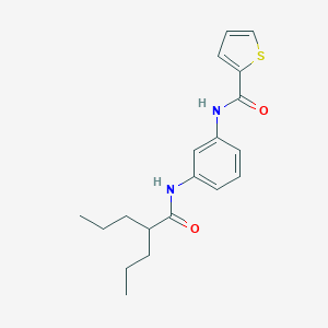 molecular formula C19H24N2O2S B302934 N-{3-[(2-propylpentanoyl)amino]phenyl}thiophene-2-carboxamide 