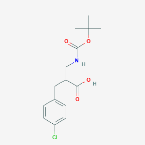 3-((tert-Butoxycarbonyl)amino)-2-(4-chlorobenzyl)propanoic acid