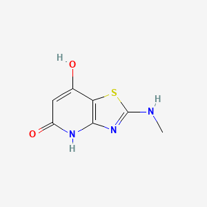 molecular formula C7H7N3O2S B3029343 7-羟基-2-(甲基氨基)[1,3]噻唑并[4,5-b]吡啶-5(4H)-酮 CAS No. 626226-54-8