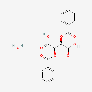 molecular formula C18H16O9 B3029345 (2R,3R)-2,3-Bis(benzoyloxy)succinic acid hydrate CAS No. 62708-56-9