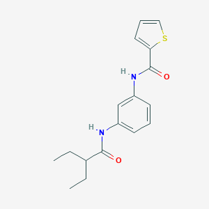 molecular formula C17H20N2O2S B302935 N-{3-[(2-ethylbutanoyl)amino]phenyl}-2-thiophenecarboxamide 