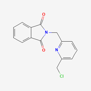 molecular formula C15H11ClN2O2 B3029350 1H-Isoindole-1,3(2H)-dione, 2-[[6-(chloromethyl)-2-pyridinyl]methyl]- CAS No. 628308-52-1