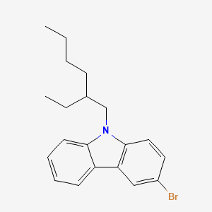 molecular formula C20H24BrN B3029352 3-Bromo-9-(2-ethylhexyl)-9H-carbazole CAS No. 628336-85-6