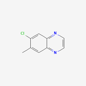 molecular formula C9H7ClN2 B3029398 6-氯-7-甲基喹喔啉 CAS No. 646504-79-2