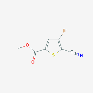 molecular formula C7H4BrNO2S B3029400 Methyl 4-bromo-5-cyanothiophene-2-carboxylate CAS No. 648412-60-6