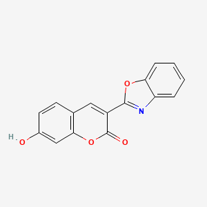 molecular formula C16H9NO4 B3029403 3-Benzoxazol-2-yl-7-hydroxy-1-benzopyran-2(2H)-one CAS No. 64887-40-7